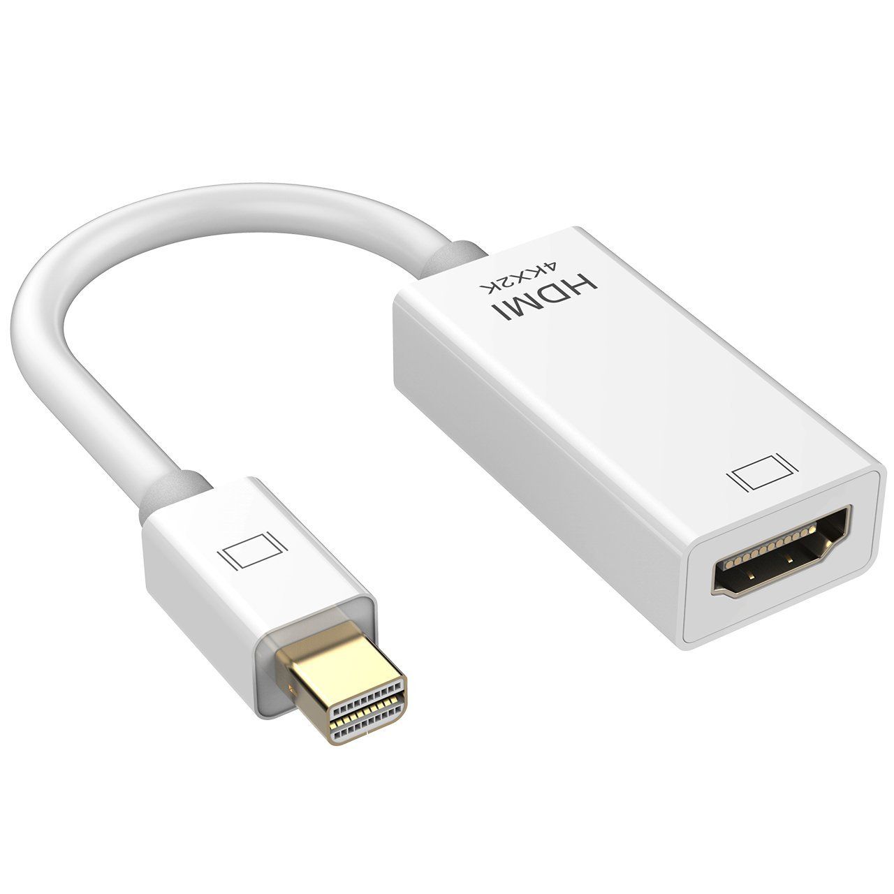 thumbnail image 2 of Mini DisplayPort To HDMI Cable With Audio Support - Thunderbolt Compatible Adapter 2 of 12